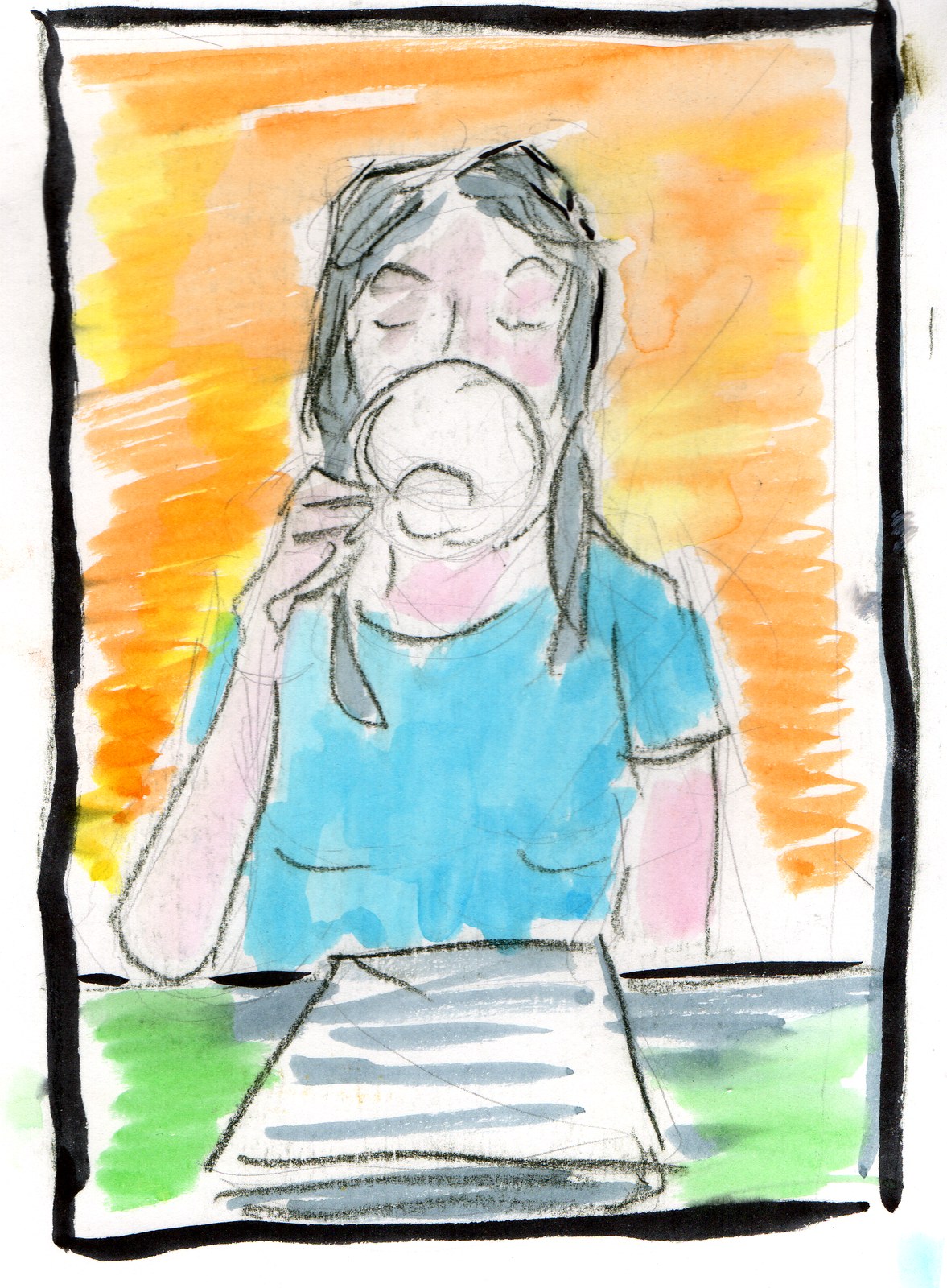 Coffee drink illustration